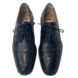 Used David Eden Black Thor Size 10 Mens Shoes